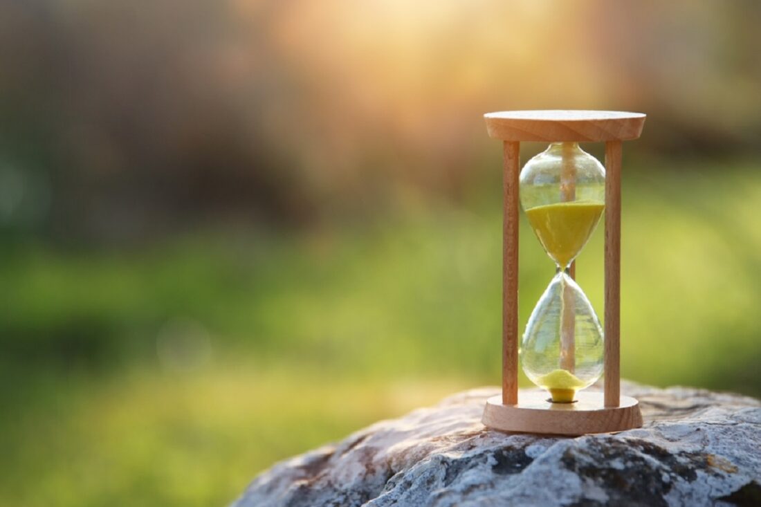Hourglass,In,Nature.,Idea,Of,Ecology,,Time,And,Preserving,The